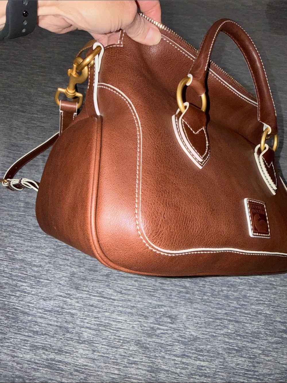 Dooney & Bourke NWT Chestnut Florentine Edge - Picture 12 of 14